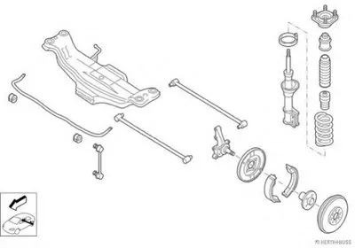 Рулевое управление; Подвеска колеса HERTH+BUSS JAKOPARTS купить