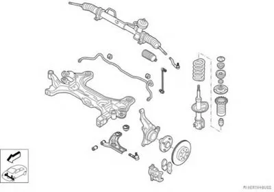 Рулевое управление; Подвеска колеса HERTH+BUSS JAKOPARTS купить