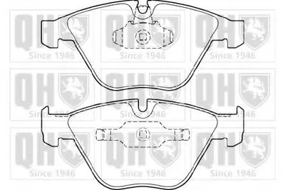 Комплект тормозных колодок, дисковый тормоз QUINTON HAZELL купить