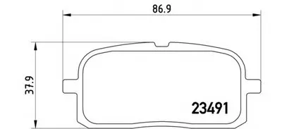 Комплект тормозных колодок, дисковый тормоз BREMBO купить