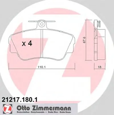 Комплект тормозных колодок, дисковый тормоз ZIMMERMANN купить