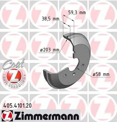 Тормозной барабан COAT Z ZIMMERMANN купить
