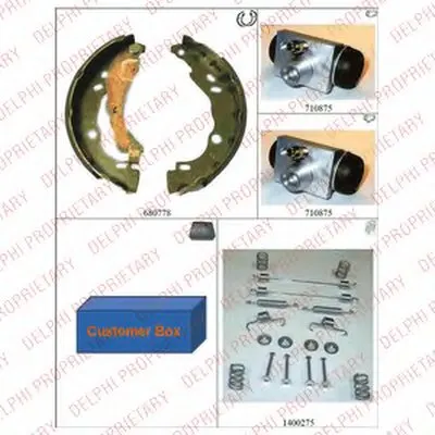 Комплект тормозных колодок DELPHI купить