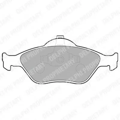 Комплект тормозных колодок, дисковый тормоз DELPHI купить