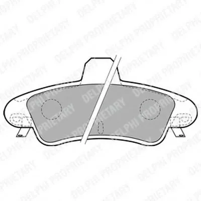 Комплект тормозных колодок, дисковый тормоз DELPHI купить