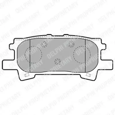 Комплект тормозных колодок, дисковый тормоз DELPHI купить