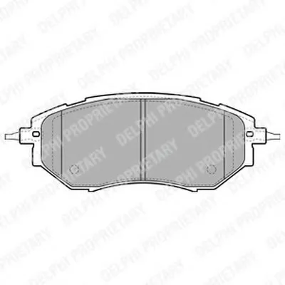 Комплект тормозных колодок, дисковый тормоз DELPHI купить