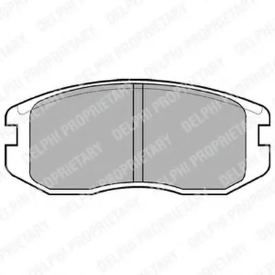 Комплект тормозных колодок, дисковый тормоз DELPHI купить