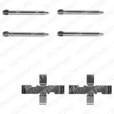 Комплектующие, колодки дискового тормоза DELPHI купить