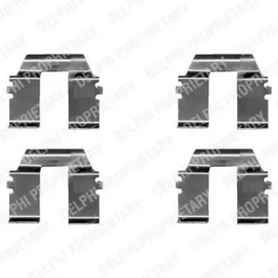 Комплектующие, колодки дискового тормоза DELPHI купить