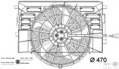 Вентилятор, охлаждение двигателя BEHR HELLA SERVICE купить