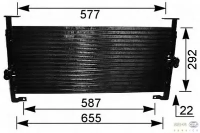 Конденсатор, кондиционер BEHR HELLA SERVICE купить