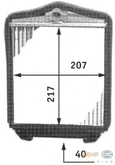 Теплообменник, отопление салона BEHR HELLA SERVICE купить