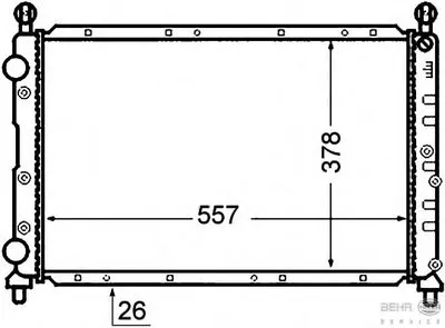 Радиатор, охлаждение двигателя BEHR HELLA SERVICE купить