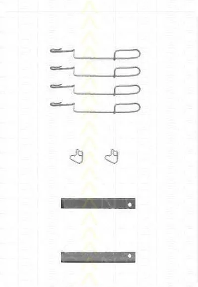 Комплектующие, колодки дискового тормоза TRISCAN купить
