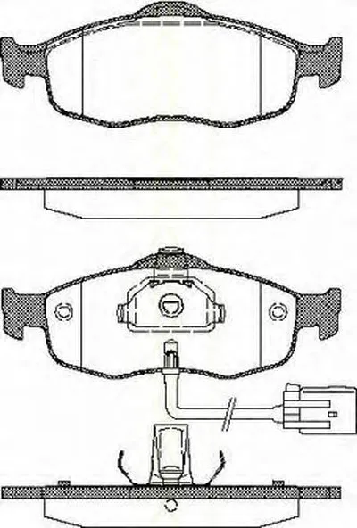 Комплект тормозных колодок, дисковый тормоз TRISCAN купить