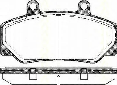 Комплект тормозных колодок, дисковый тормоз TRISCAN купить