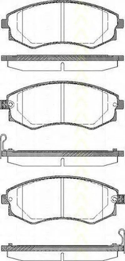 Комплект тормозных колодок, дисковый тормоз TRISCAN купить