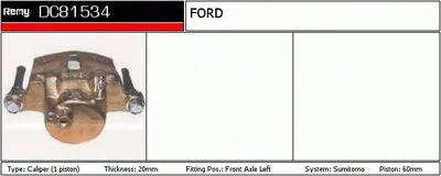 Тормозной суппорт Remanufactured REMY (Multiline) DELCO REMY купить