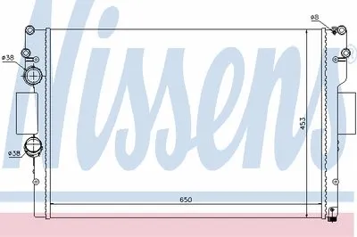Радиатор, охлаждение двигателя NISSENS купить