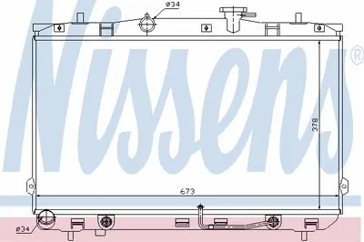 Радиатор, охлаждение двигателя NISSENS купить
