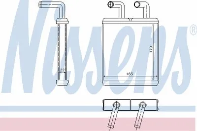 Теплообменник, отопление салона NISSENS купить