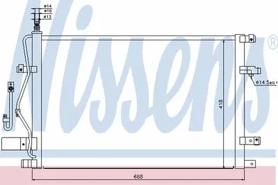Конденсатор, кондиционер NISSENS купить