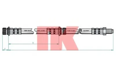 Тормозной шланг NK купить