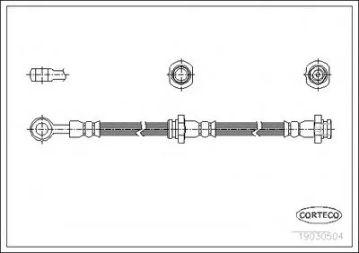 Тормозной шланг CORTECO купить