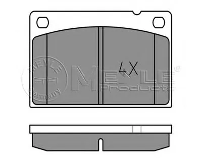 Комплект тормозных колодок, дисковый тормоз MEYLE купить