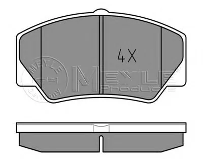Комплект тормозных колодок, дисковый тормоз MEYLE купить