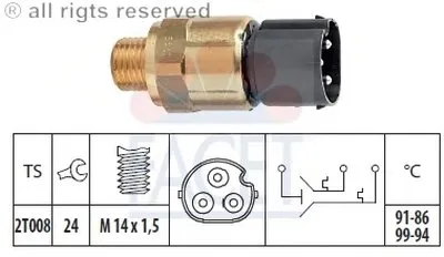 Термовыключатель, вентилятор радиатора FACET купить