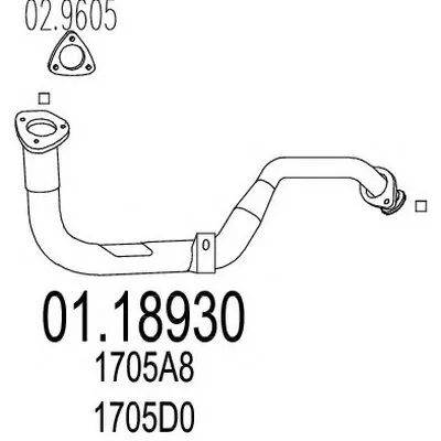 Труба выхлопного газа MTS купить