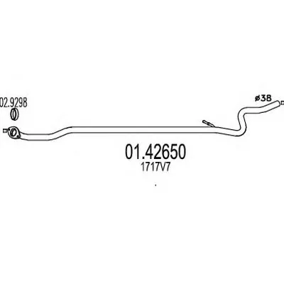 Труба выхлопного газа MTS купить