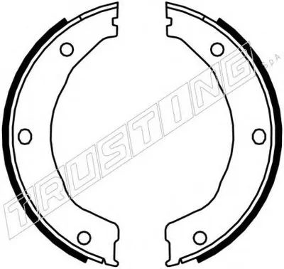 Комплект тормозных колодок, стояночная тормозная система TRUSTING купить