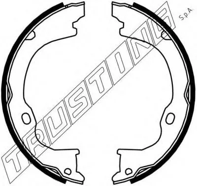Комплект тормозных колодок, стояночная тормозная система TRUSTING купить