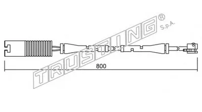 Сигнализатор, износ тормозных колодок TRUSTING купить
