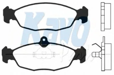 Комплект тормозных колодок, дисковый тормоз MK KASHIYAMA KAVO PARTS купить