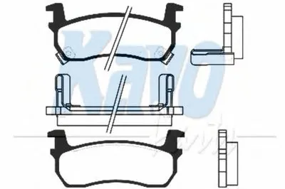 Комплект тормозных колодок, дисковый тормоз MK KASHIYAMA KAVO PARTS купить