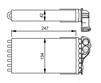 Теплообменник, отопление салона NRF купить