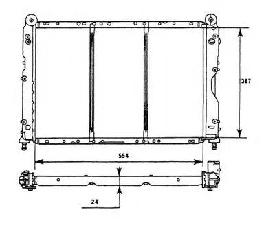 Радиатор, охлаждение двигателя NRF купить