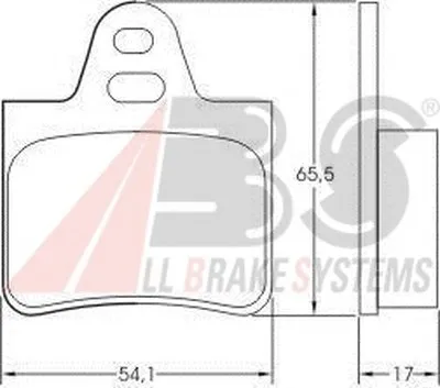 Комплект тормозных колодок, дисковый тормоз A.B.S. купить