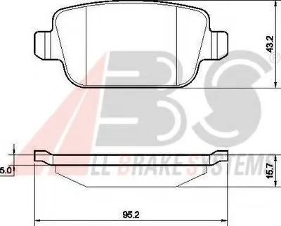 Комплект тормозных колодок, дисковый тормоз A.B.S. купить