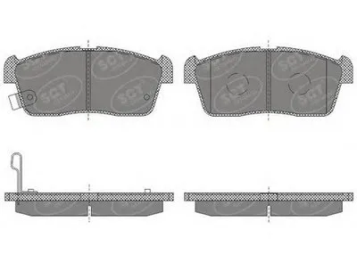 Комплект тормозных колодок, дисковый тормоз SCT Germany купить