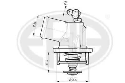 Термостат, охлаждающая жидкость ERA купить