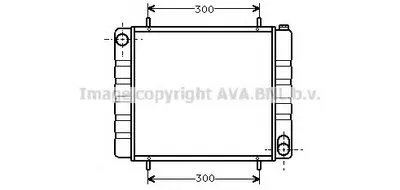 Радиатор, охлаждение двигателя AVA QUALITY COOLING купить
