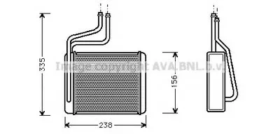 Теплообменник, отопление салона AVA QUALITY COOLING купить