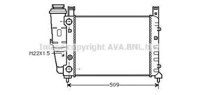 Радиатор, охлаждение двигателя AVA QUALITY COOLING купить