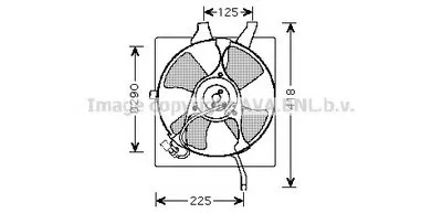 Вентилятор, охлаждение двигателя AVA QUALITY COOLING купить