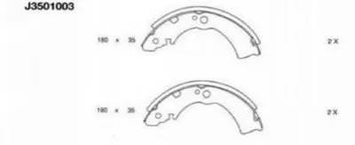 Комплект тормозных колодок NIPPARTS купить